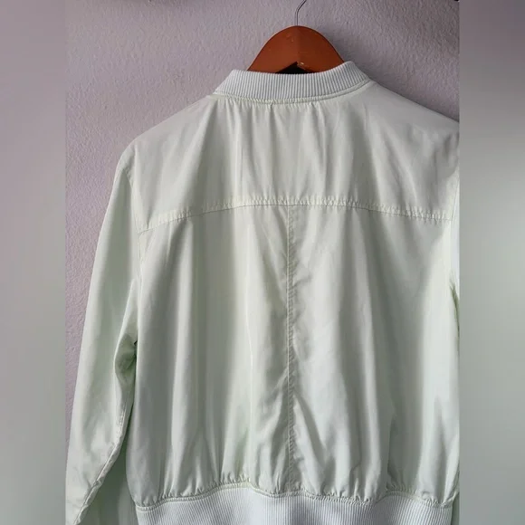 Anthropologie Hei Hei Lightweight Bomber Jacket Mint Green Aloe Women’s Large - Picture 5 of 8